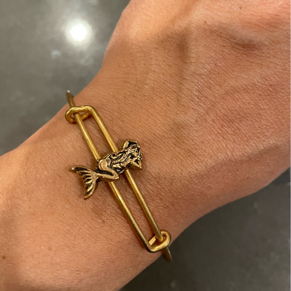 Alex and Ani Mermaid slide charm bangle. Retired. Only worn once!